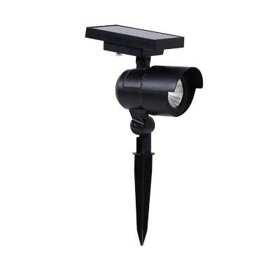 Member's Mark 2-Piece LED Solar Spot Lights - Matte Black