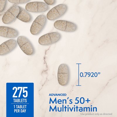 Member's Mark Advanced Men's 50+ Multivitamin Tablets, 275 ct.