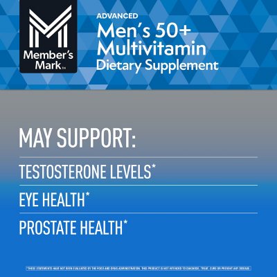 Member's Mark Advanced Men's 50+ Multivitamin Tablets, 275 ct.