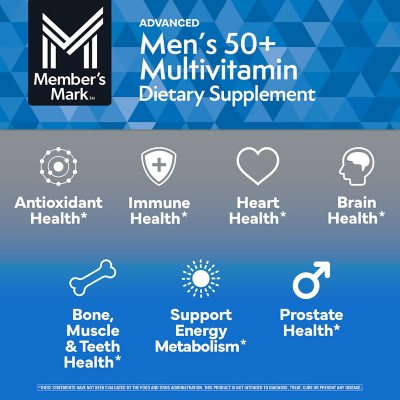 Member's Mark Advanced Men's 50+ Multivitamin Tablets, 275 ct.