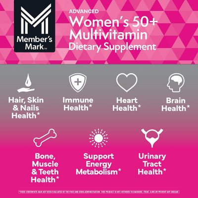 Member's Mark Advanced Women's 50+ Multivitamin Tablets, 275 ct.