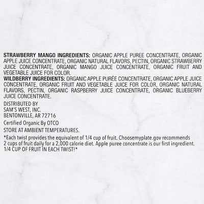 Member's Mark Organic Fruit Twist, Variety Pack, 0.63 oz., 24 pk.