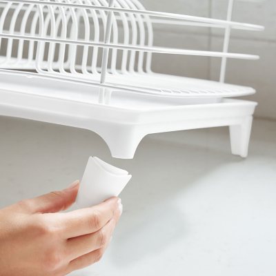 Member's Mark Modern Dish Rack With Utensil Caddy And Glassware Holder, Assorted Colors