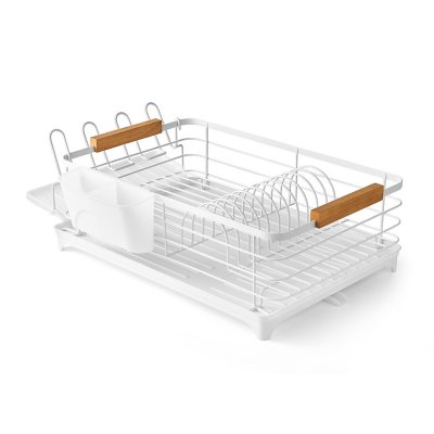 Member's Mark Modern Dish Rack With Utensil Caddy And Glassware Holder, Assorted Colors