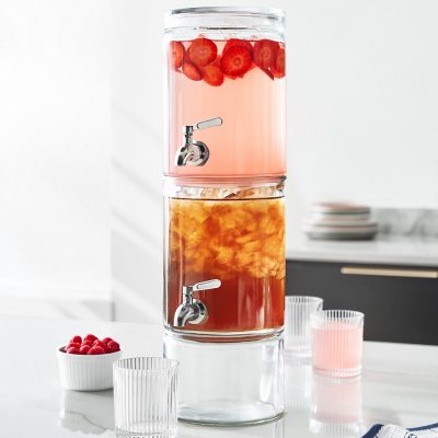 Member's Mark Glass Drink Dispenser, 2 Gallon Capacity