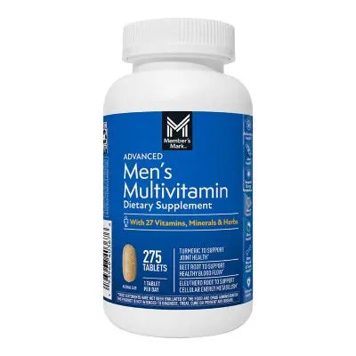 Member's Mark Advanced Men's Multivitamin Tablets, 275 ct.