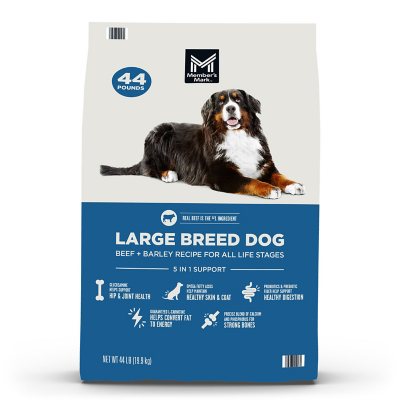 Member's Markâ„¢ Large Breed Dog Beef + Barley Recipe Dry Dog Food, 44 lbs.