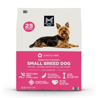 Member's Markâ„¢ Sensitive Stomach Small Breed Chicken + Oatmeal Recipe Dry Dog Food, 25lbs.