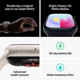 Apple Watch Series 9 GPS 45mm Aluminum Case Blood Oxygen Feature, Choose Color and Size