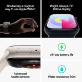 Apple Watch Series 9 GPS + Cellular 41mm Aluminum Case Blood Oxygen Feature, Choose your Color and Size