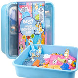 Bluey Heeler Family Sensory Bin with Reusable Play Case & Storage