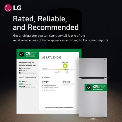 LG 24 cu. ft. Top Freezer Refrigerator