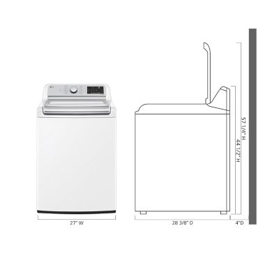 LG 5.5 Cu.Ft. Mega Capacity SmartTop Load Washer w/ TurboWash3D Technology