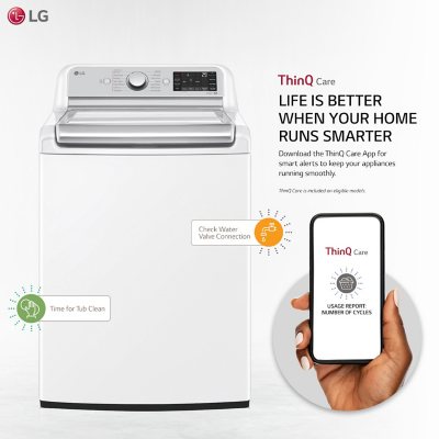 LG 5.5 Cu.Ft. Mega Capacity SmartTop Load Washer w/ TurboWash3D Technology