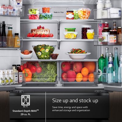 LG 29 cu. ft. Standard Depth Refrigerator with Full-Convert Drawer