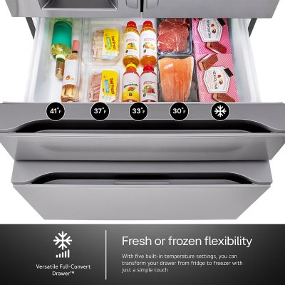 LG 29 cu. ft. Standard Depth Refrigerator with Full-Convert Drawer