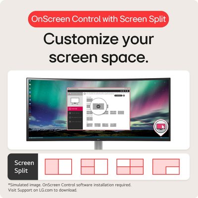 LG 32" Curved Display, Full HD, Monitor