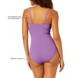 Anne Cole Limited Edition Square Neck One Piece Swimsuit