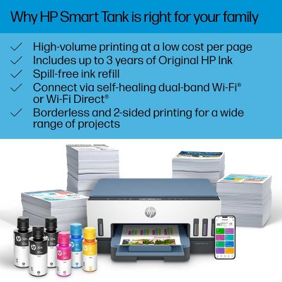 HP 7002 Smart Tank All-in-One Inkjet Printer, 28B50A#B1