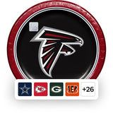 NFL Dinner Paper Plates, 10", 85 ct., Choose Team