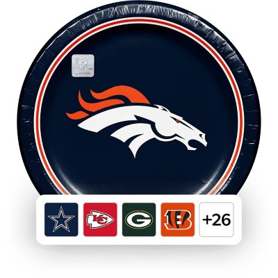 NFL Dinner Paper Plates, 10", 85 ct., Choose Team