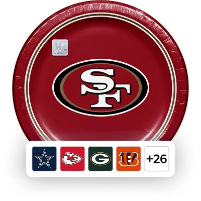 NFL Dinner Paper Plates, 10", 85 ct., Choose Team