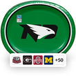 NCAA Oval Paper Plates, 10" x 12", 50 ct., Choose Team