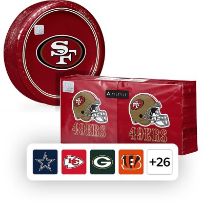 NFL Paper Plates & Napkins Kit, 285 ct., Choose Team