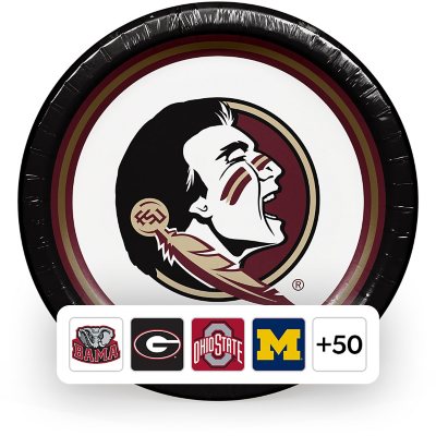 NCAA Paper Plates, 10", 85 ct., Choose Your Team