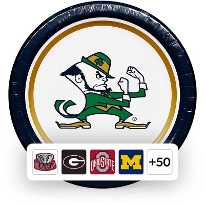 NCAA Paper Plates, 10", 85 ct., Choose Your Team