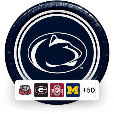 NCAA Paper Plates, 10", 85 ct., Choose Your Team