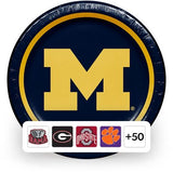 NCAA Paper Plates, 10", 85 ct., Choose Your Team