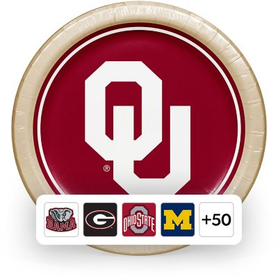 NCAA Paper Plates, 10", 85 ct., Choose Your Team