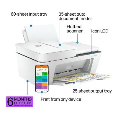 HP DeskJet 4258e Wireless All-in-One Inkjet Printer, 60K45A