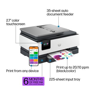 HP OfficeJet Pro 8138e All-in-One Printer, 40Q50A