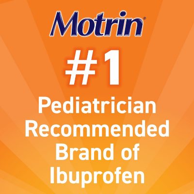 Children's Motrin Pain Reliever/Fever Reducer NSAID, 100 mg Ibuprofen, Original Berry 4 oz., 3 pk.