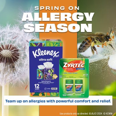 Zyrtec Antihistamine Allergy Tablets, 10 mg 120 ct.