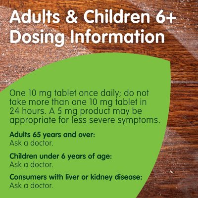Zyrtec Antihistamine Allergy Tablets, 10 mg 120 ct.
