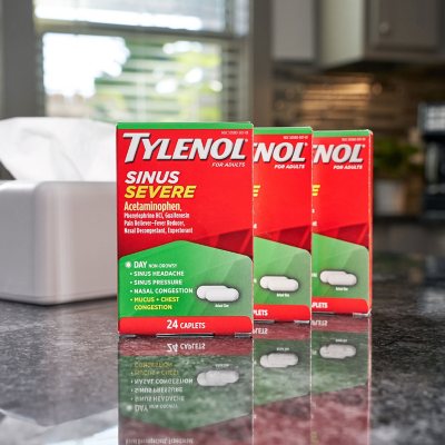 Tylenol Sinus Severe Daytime Caplets, 24 ct., 3pk.