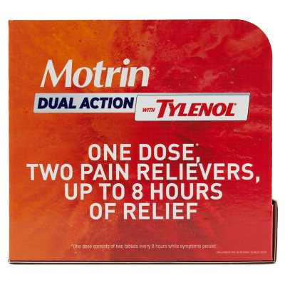 Motrin Dual Action with Tylenol, Ibuprofen & Acetaminophen, 160 ct.