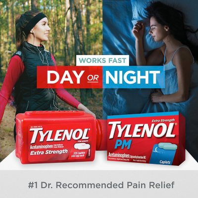 Tylenol Extra Strength Pain Relief Caplets, 500 mg Acetaminophen, 325 ct.