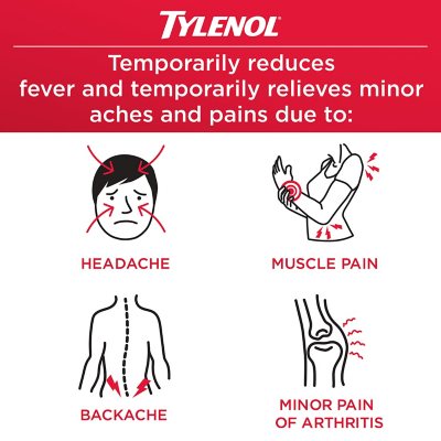 Tylenol Extra Strength Pain Relief Caplets, 500 mg Acetaminophen, 325 ct.