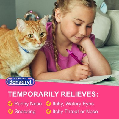 Children's Benadryl Antihistamine Allergy Liquid, Cherry 8 fl. oz., 2 pk.