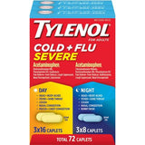 Tylenol Cold + Flu Severe Day & Night Caplets 48 ct. Day, 24 ct. Night