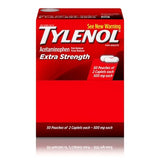 Tylenol Extra Strength Caplets, 500 mg Acetaminophen 2 caplets/pk., 50 pk.