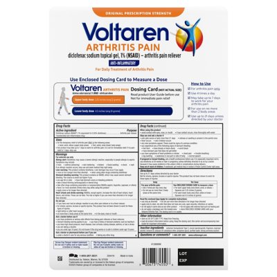 Voltaren Topical Arthritis Pain Relief Gel 5.3 oz. 2 pk., + 1.7 oz.