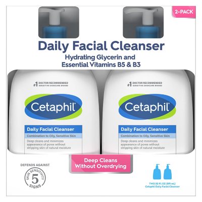 Cetaphil Daily Facial Cleanser, 20 oz., 2 pk.