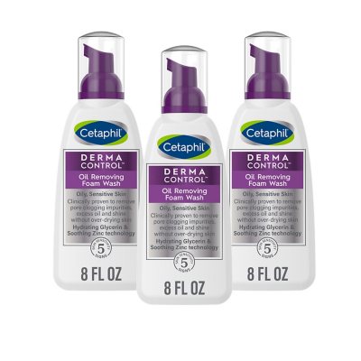 Cetaphil Ölentfernender Schaumreiniger, 236 ml, 3er-Pack