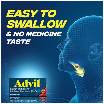 Advil Pain Reliever and Fever Reducer Tablet NSAID, 200 mg Ibuprofen, 360 ct.
