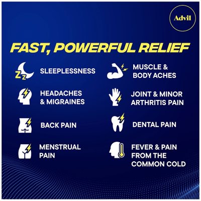 Advil PM Pain Reliever and Nighttime Sleep Aid Caplets, 200 ct.